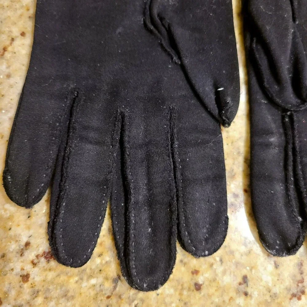 Vintage Crescendoe Leather Suede Gloves Womens Size 6.5 ~ 6